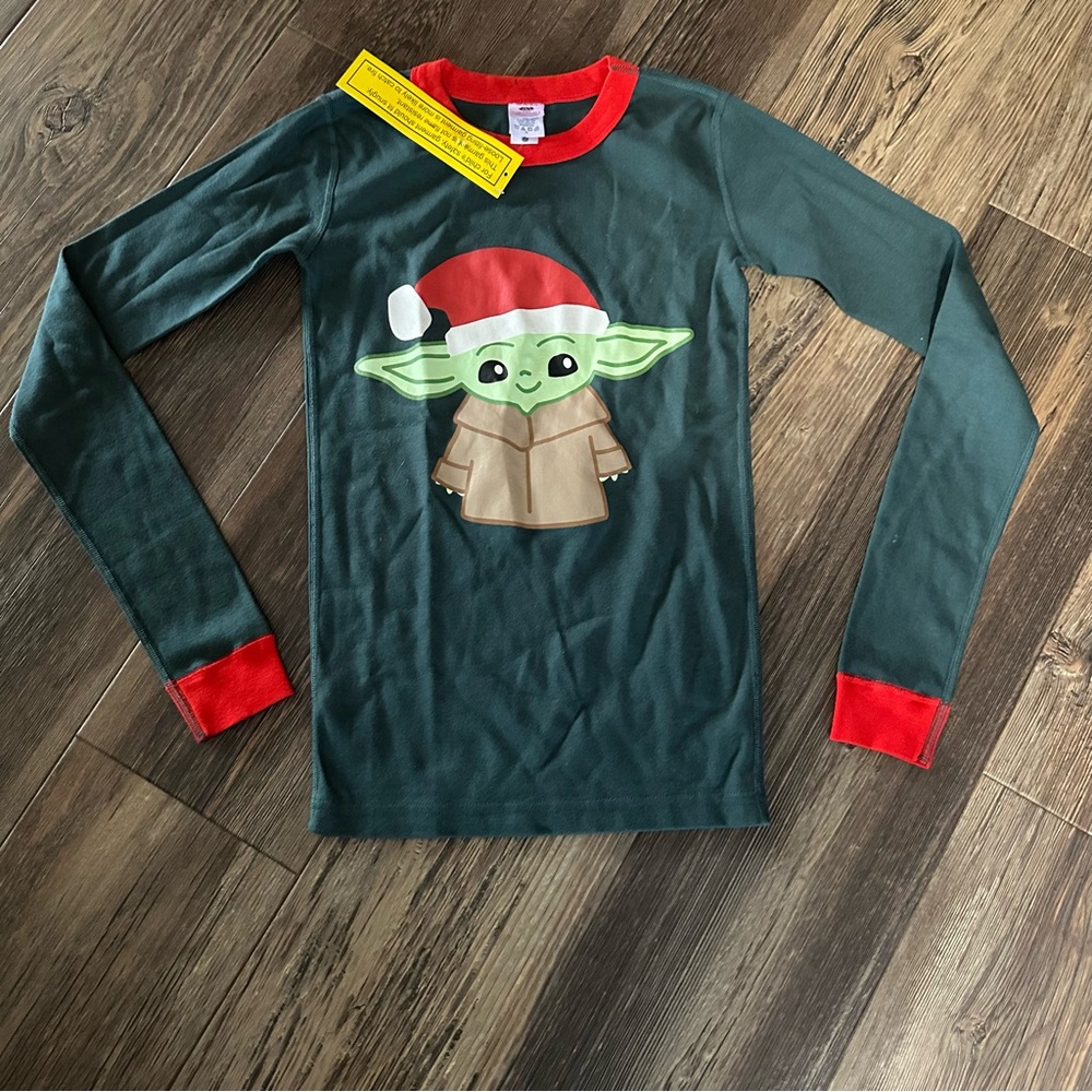 Hanna Andersson baby YODA pajama top long sleeve shirt NEW 160 cm US 14 youth
